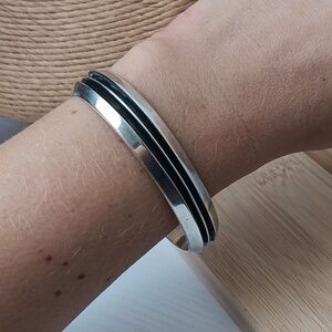 Tom Hawk Navajo Sterling Silver Tribal Open Cuff Vintage Bracelet